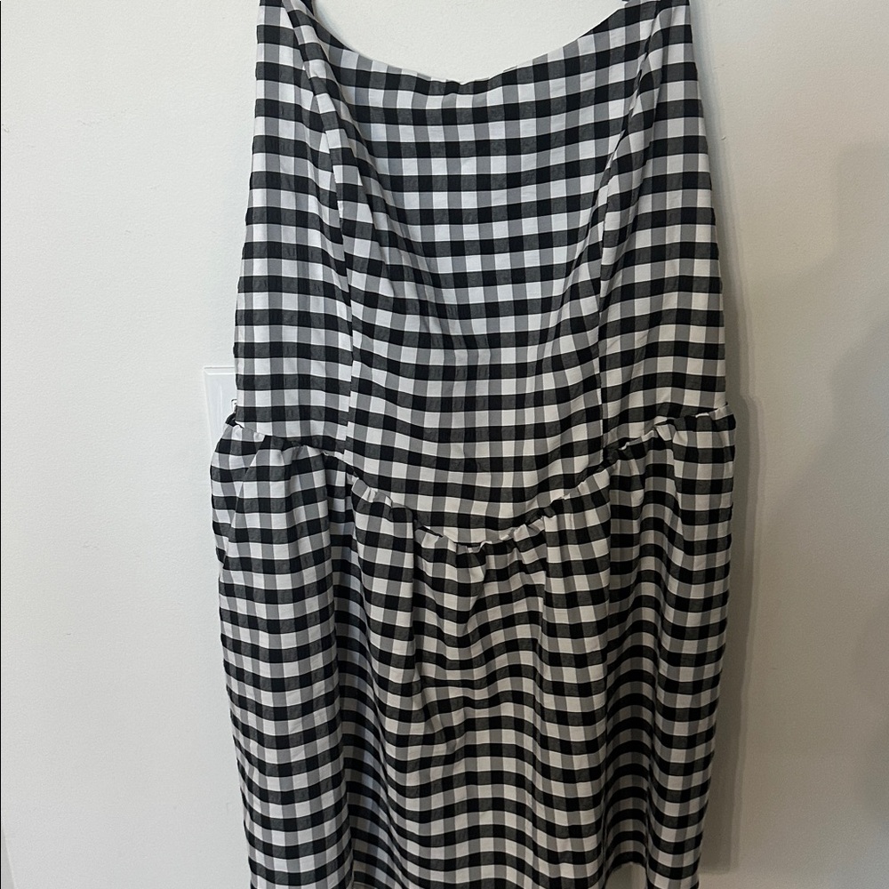 City Chic Black and White Checkered Mini Dress - Picture 3 of 4